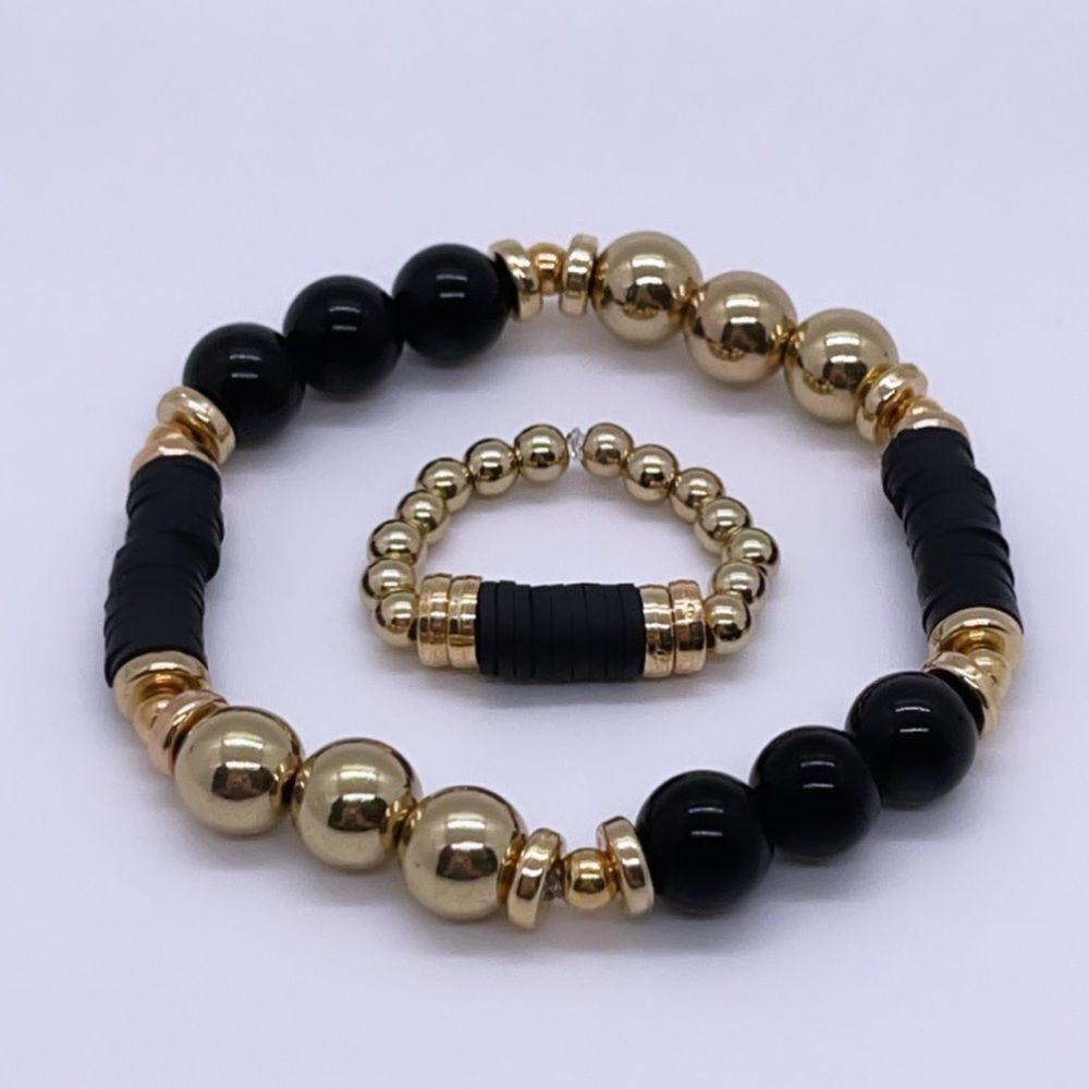 NWT Wool + Pepper Co. Black & Gold Matching Set